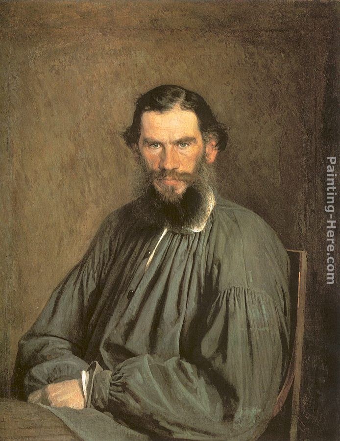 Ivan Nikolaevich Kramskoy Portrait of the Writer Leo Tolstoy